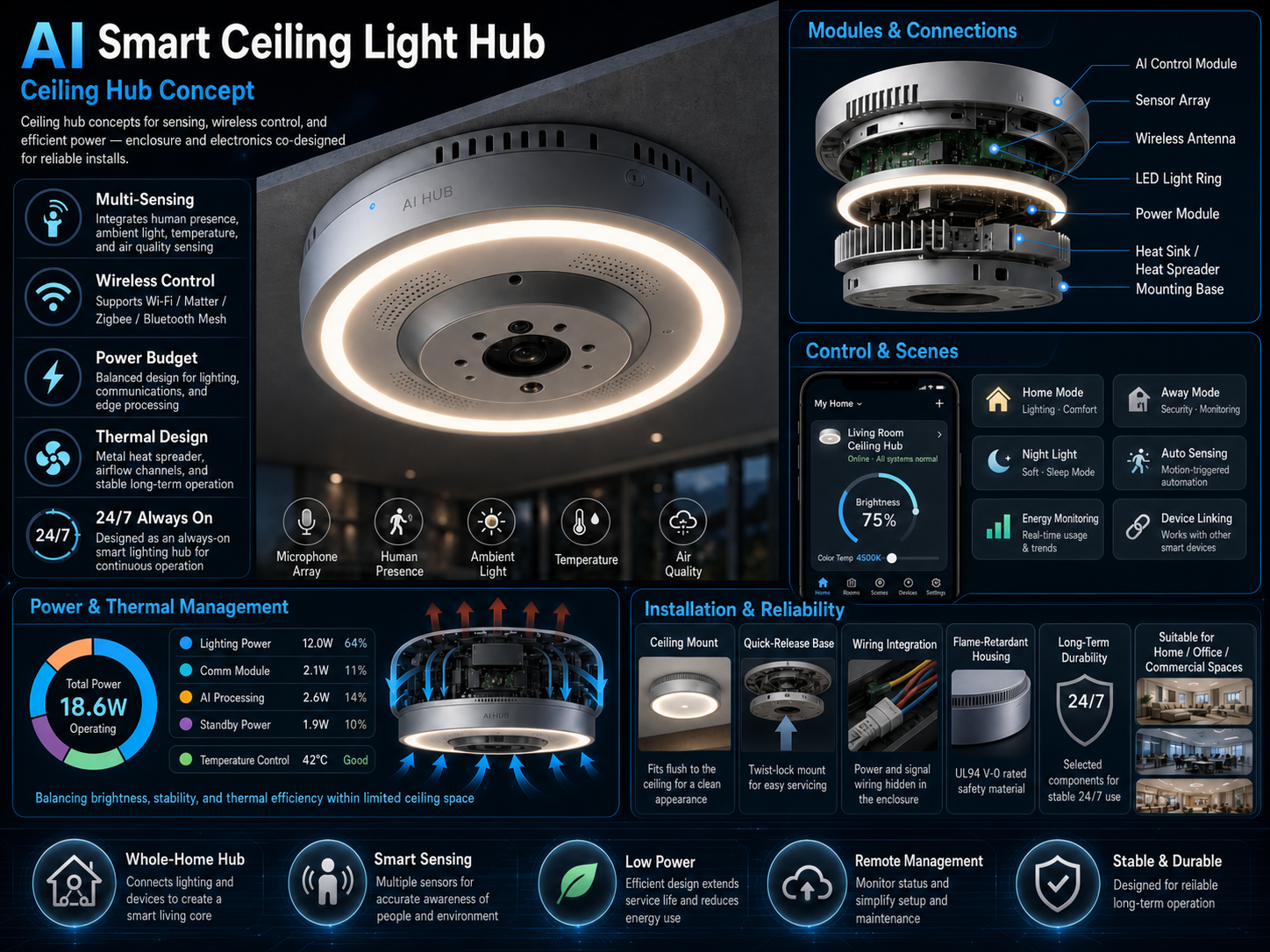 Hub Ceiling Projects & Directions | HUATON AI Product Design Lab